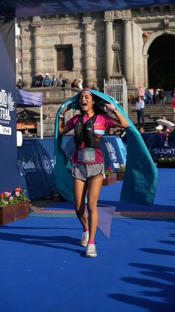 Melissa Aguayo en Quito Trail by UTMB 7k 3rd place